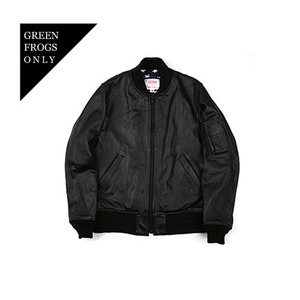 stars in blk ma-1 jacket<br>-blk-